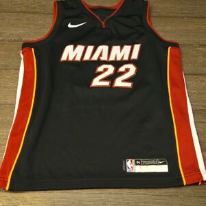 Nike Black and Red Miami Kids Jersey